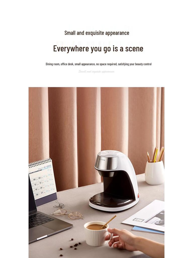 Compact Automatic Drip Coffee & Tea Maker for Home and Office