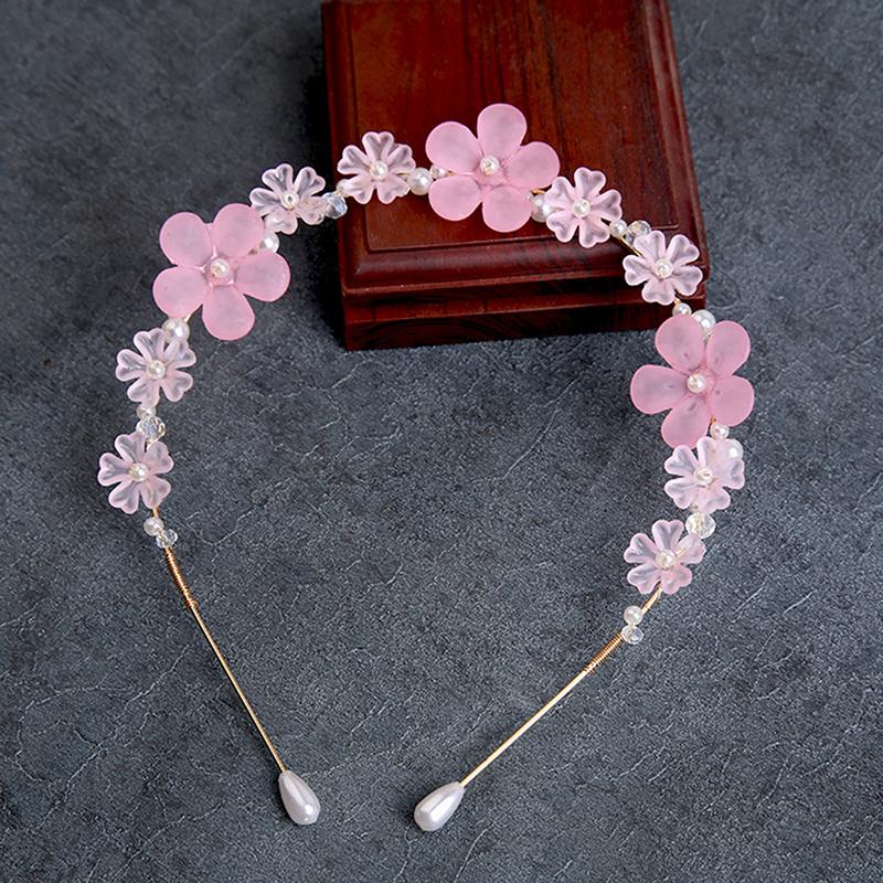 

Фея повязка на голову цветок белый венок жемчужная повязка на голову женские элегантные головные уборы