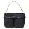 Shoulder Bag with Double Front Shoulder Navy [Lava Gerry] Pocket, 2-Way Bag, (66)