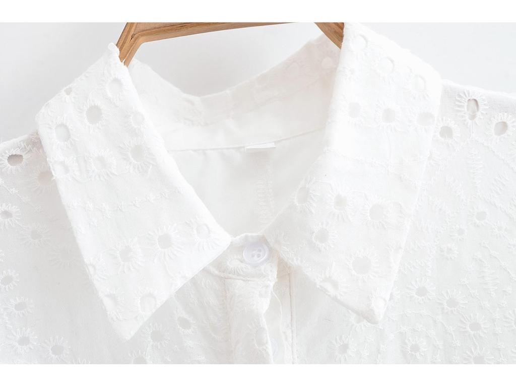 Rochie de primăvară 2025 pentru femei, stil european și american, largă, cu revere, cu curea, florală, ajurată