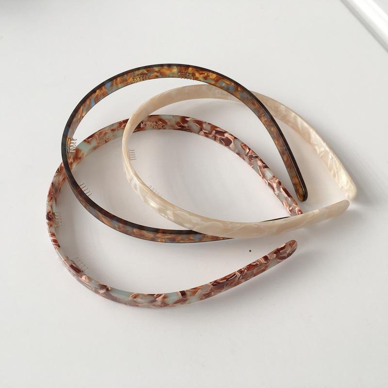Neuer Acetatplatten-Kopfschmuck Temperament Einfache Haaraccessoires Mädchen Stirnband Schildpatt Klein Frisch Weiblich Stirnband Erwachsene