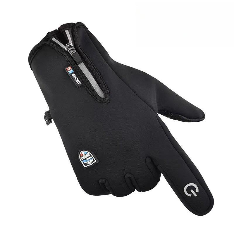 Cycling Gloves Winter Warmth Men's Touch Screen Velvet Outdoor Sports Skiing Waterproof and Non-slip Wind Riding Motorcycle