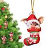 New Cute Car Backpack Christmas Tree Elf Pendant Personalized Creative Festival Decoration Acrylic Home Decoration Supplies