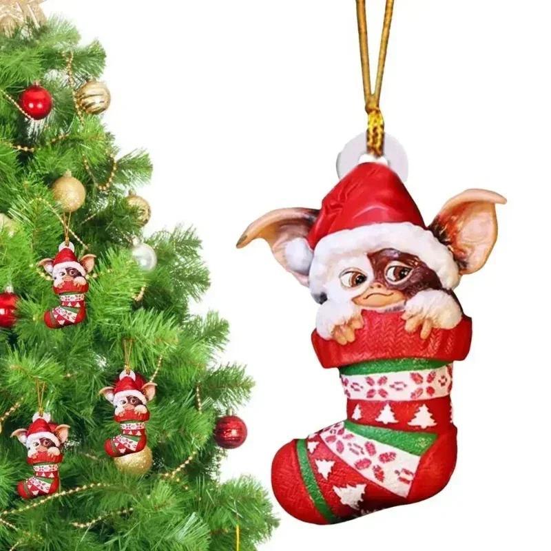 New Cute Car Backpack Christmas Tree Elf Pendant Personalized Creative Festival Decoration Acrylic Home Decoration Supplies