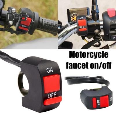 Motosiklet Far Gidon Geçiş Anahtarı Vidalı Montaj Işık Açma-Kapama Ana Yardımcısı Kontrol Anahtarı Motosiklet Dirt Bike ATV UTV Scooter Aksesuarları