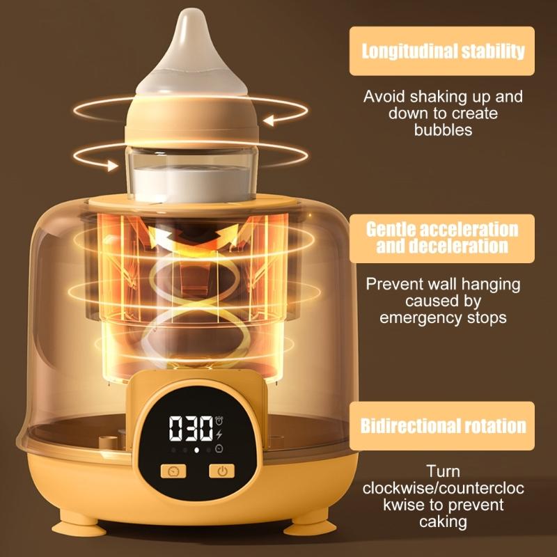 Infant Safe Silicone Slot Electric Bottle Shaker with USB Charging Portable Baby Milk Mixer Automatic Baby Bottle Shaker