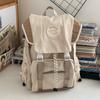 Large capacity backpack, new college student schoolbag, leisure travel nylon backpack.