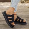 Women Slippers 2025 New Buckle Chunky Vacation Shoes Ladies Lightweight Platform Sandals Comfortable Beach Slippers Slides Women