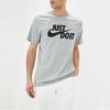 Nike Short Sleeve Casual Sport Tee With Swoosh - Just Do It Men Tops Grey AR5006-063