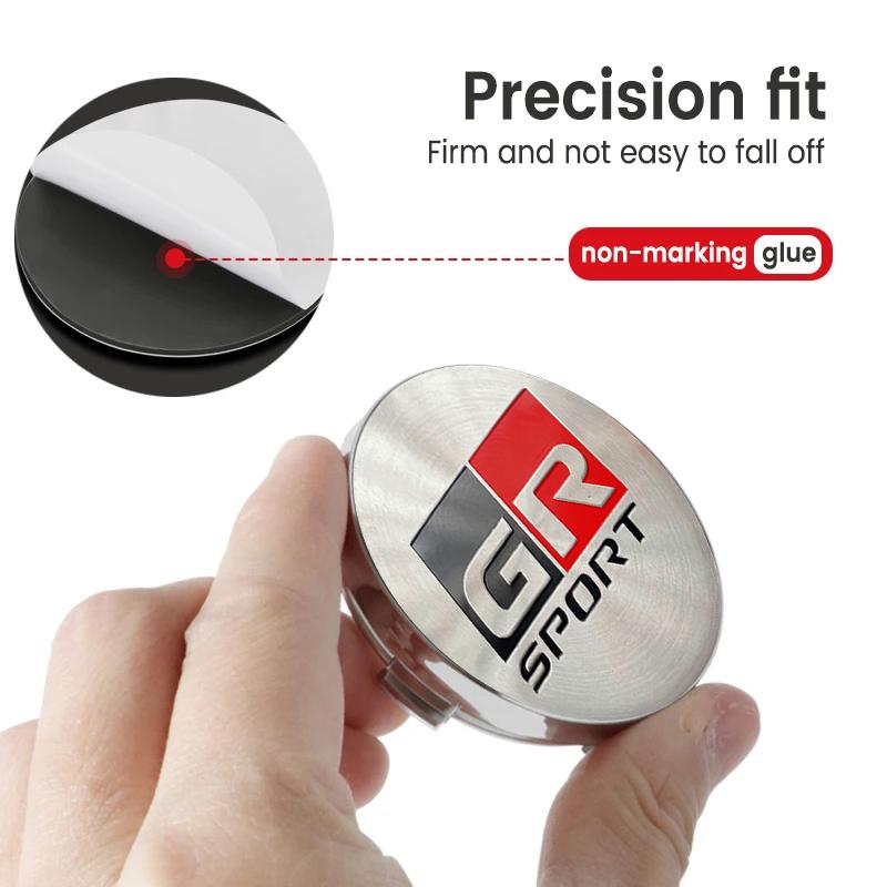 4pcs/set 3D Car Wheel Center Hub Caps Sticker Auto Emblem Wheel Center Cap For Toyota GRsport Yaris Corolla Rav4 CHR Auris MRYAZ1