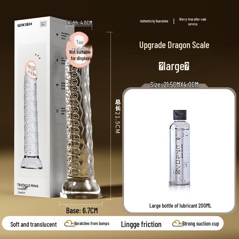 Deba Transparent Tentacle Crystal Anal Plug - Female Masturbator Adult Toy