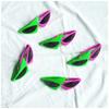 Occhiali da Sole Divertenti Unisex per Feste Occhiali Asimmetrici Anni '80 Occhiali Rosa Shocking e Verde Neon per Danza Hip Hop Festa di Halloween