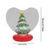 Santa Claus Snowman Christmas Tree Inflatable Ornaments Heart Shape Light Up Christmas Decorations Figurine Inside Blow Ball