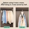 Hanger with 12 Hooks 5/8/12Pcs V-Shaped Double Sided Hanger, 360 Degrees Rotating Compact Storage Hooks, Space Saving Closet Organizer for Pants Hats