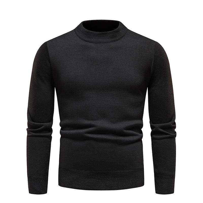 Winter Rollkragenpullover Dick Herren Lässig Pullover Pullover Einfarbig Qualität Warm Schlank Rollkragenpullover Pullover Herren