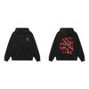 ASSC Spider Print Hoodie Loose Fit Sweatshirt Men Women Casual Top