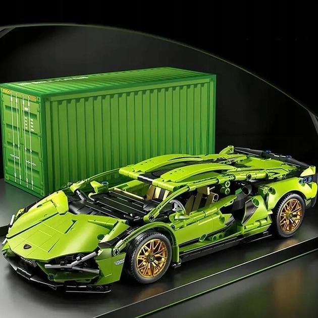 Mega Zestaw Klocków Lamborghini Cyberpunk 1280 Elementów 1:14 Auto Sportowe