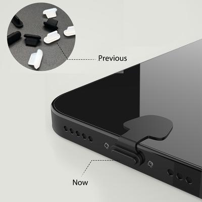 Krytka proti prachu a nečistotám pro nabíjecí port pro iPhone Apple Pro Xiaomi HUAWEI Samsung USB Type-C Ochrana portu Silikonové prachovky Kryt