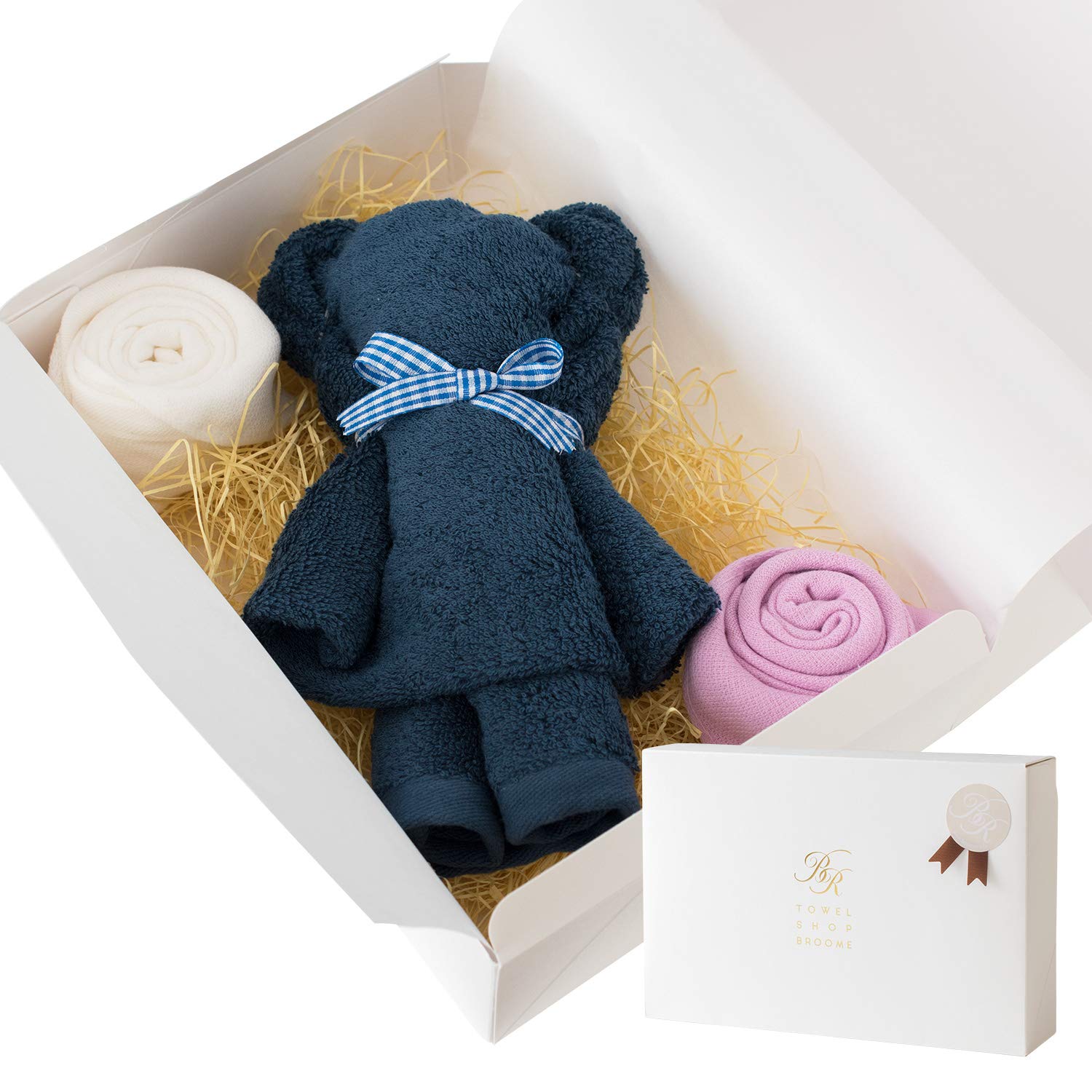 

Bloom Imabari Полотенце Медведь Полотенце Медведь Цветок Милое Полотенце Подарок Сделано в Японии Подарок, & Дизайн, Подарок, Коробка, (синий)