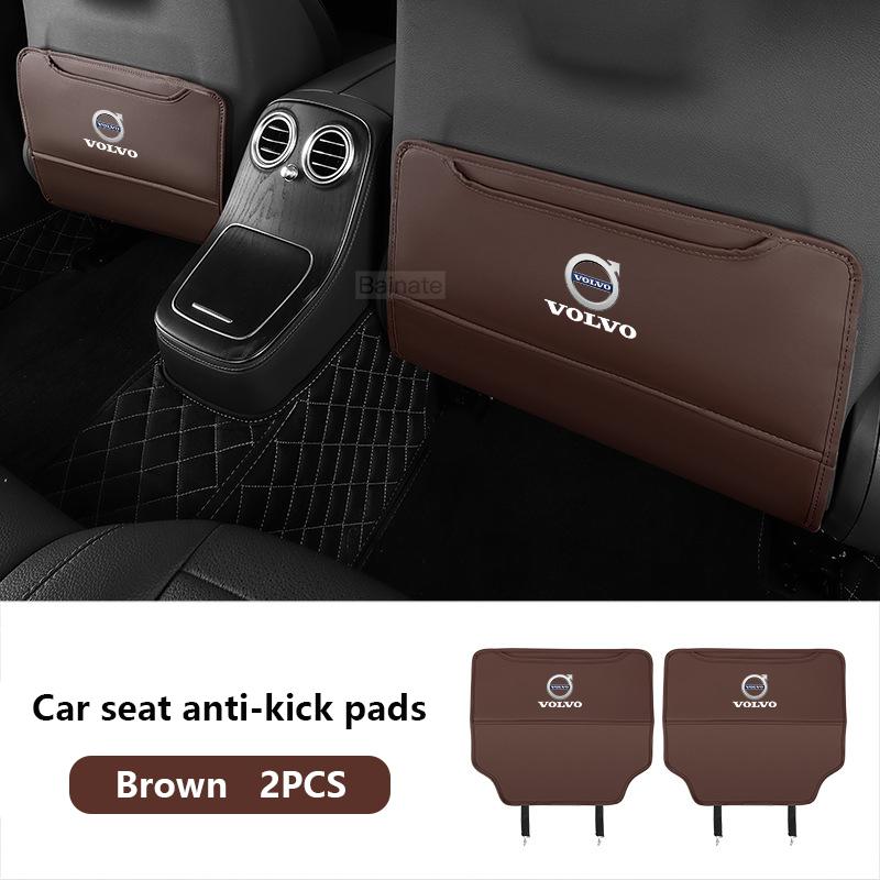 Car Seat Back Protection Anti-Kick Pad Rear Seat Storage Bag For Volvo V60 XC90 S60 XC60 S90 V90 XC40 XC70 Interior Accessories
