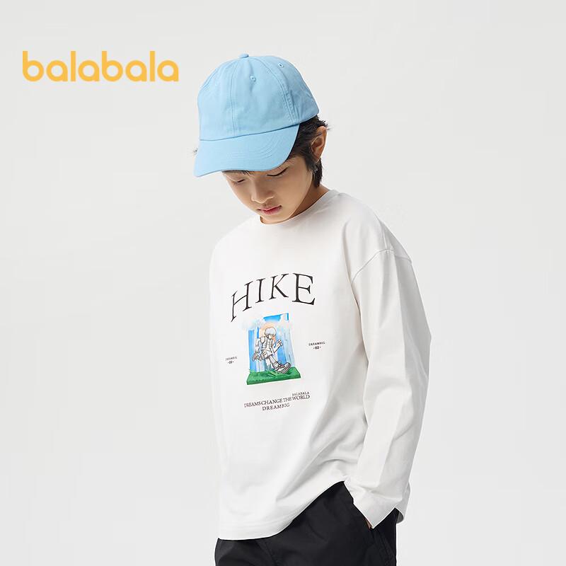 Balabala Boys' Striped Long-Sleeve T-Shirt