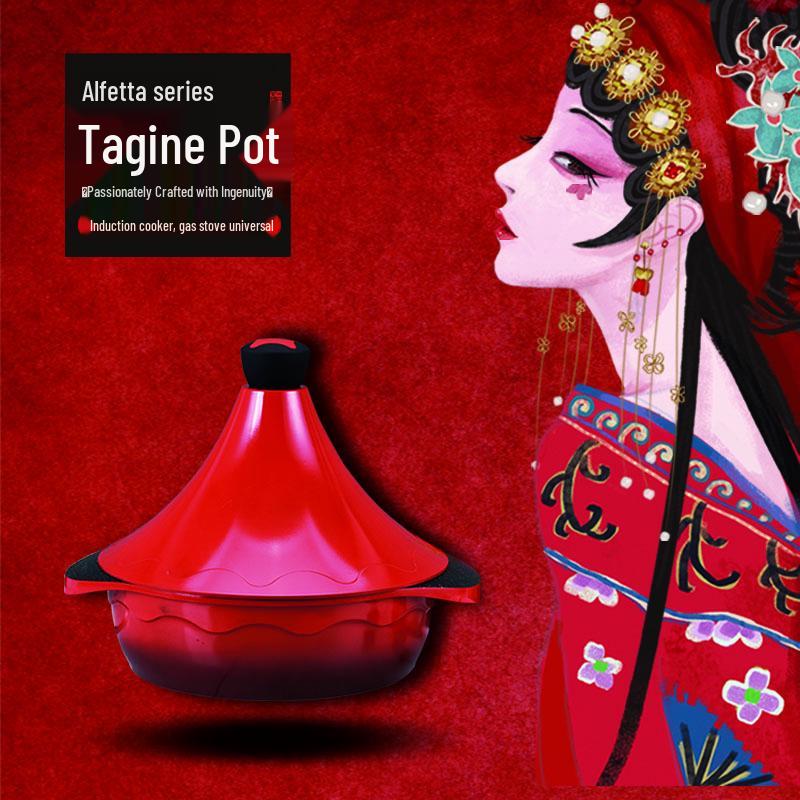 Amercook Alfita Красный Памятный Горшок Тажин