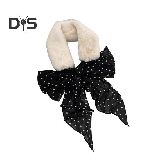 

Женский искусственный меховой воротник шарф зимний меховой шарф завязывающийся на шею для холодной погоды теплая накидка для женщин повседневная одежда дата 110cm белый