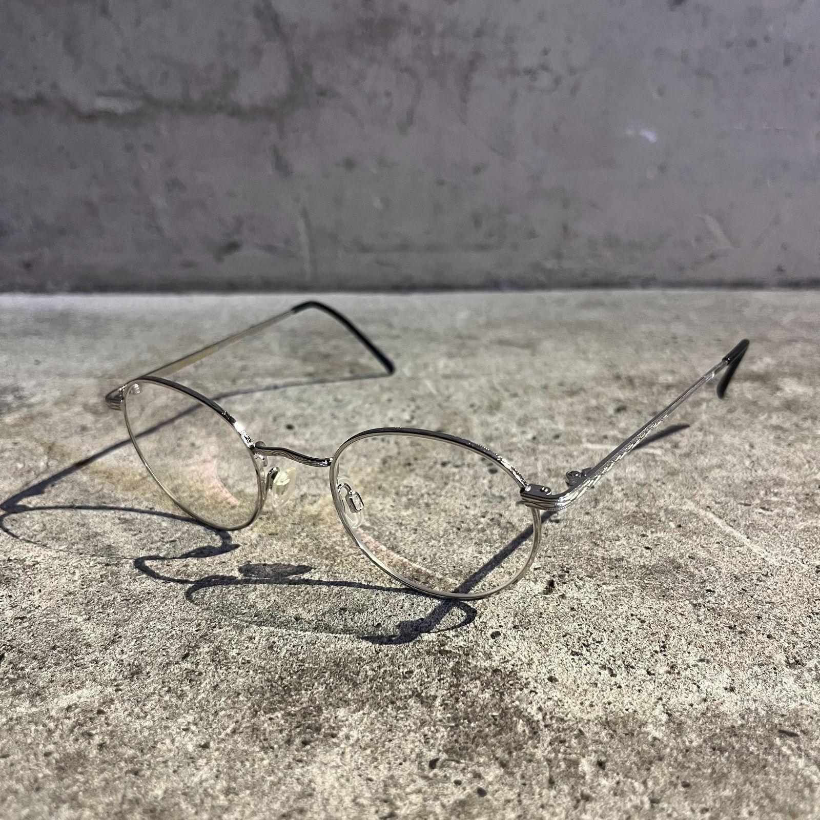Used MOSCOT DOV SILVER 45size MOSCOT DOV Silver Round Metal Frame Glasses