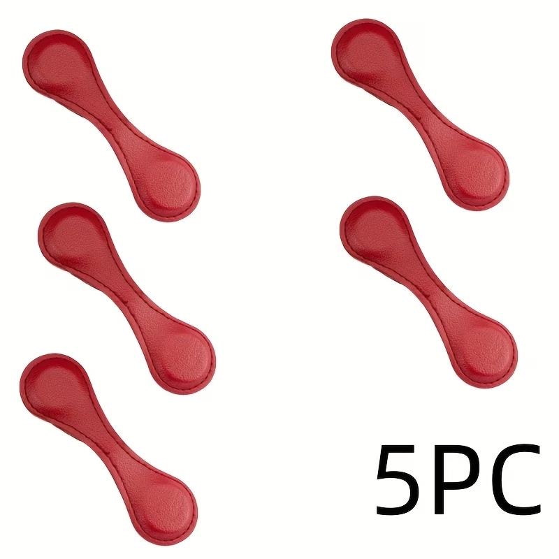 5PCS Vintage-style Magnetic PU Bookmarks and Book Clips, Book Positioning Clips, Suitable for Book Lovers, Teachers, Students