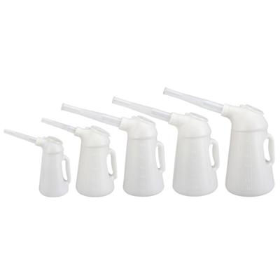 Oil Jugs with Spout Engine Oil Dispenser Jugs Leakage Proof Oil Measuring Container with Lid for Automotive Fluids