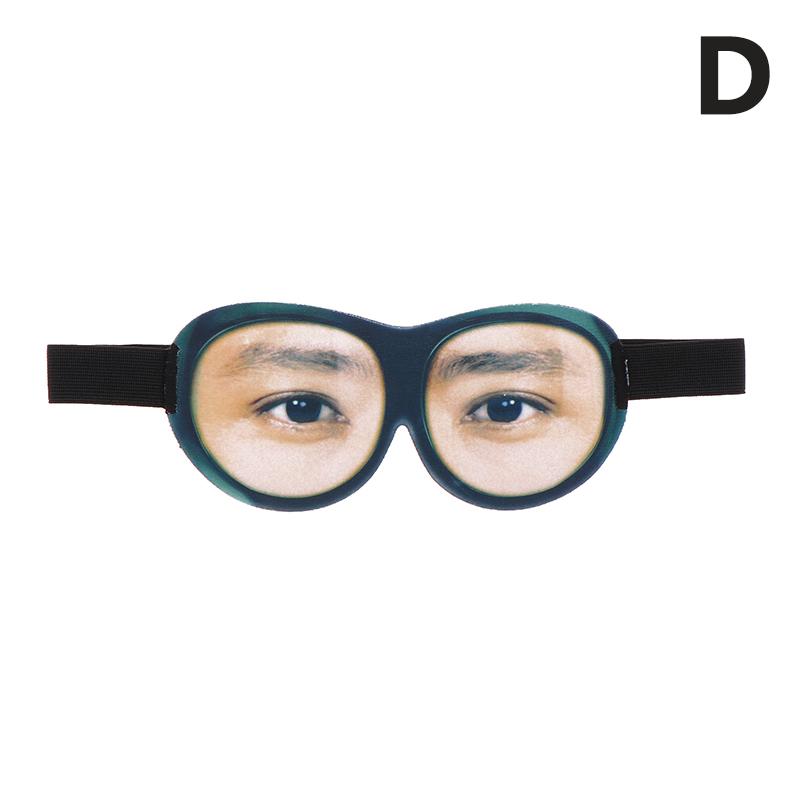 Máscara de Dormir 3D Engraçada de Olhos Abertos Sombra para os Olhos 3D Paródia Estereoscópica Sombra para os Olhos Macia de Viagem Venda Criativa Sombra para os Olhos Auxílio para Dormir