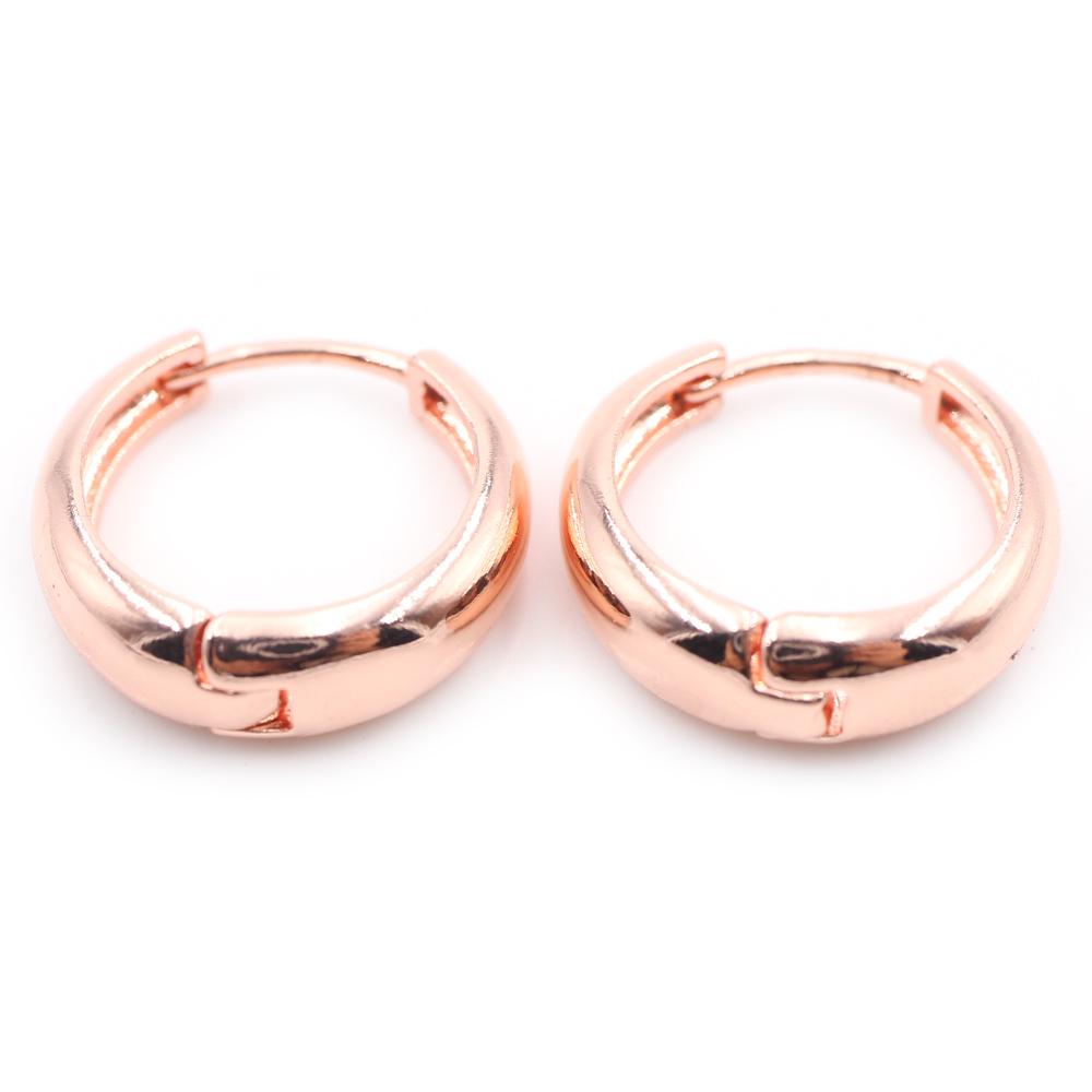 

Alisouy 2 шт. Медный сплав Милые кривые полированные маленькие круглые серьги-кольца для женщин и мужчин, серьги-манжеты Brincos, навесные украшения 12mm розового золота
