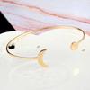 Metal Arm Cuff Upper Arm Bracelet Band for Women Gold Silver Adjustable Arm Cuff