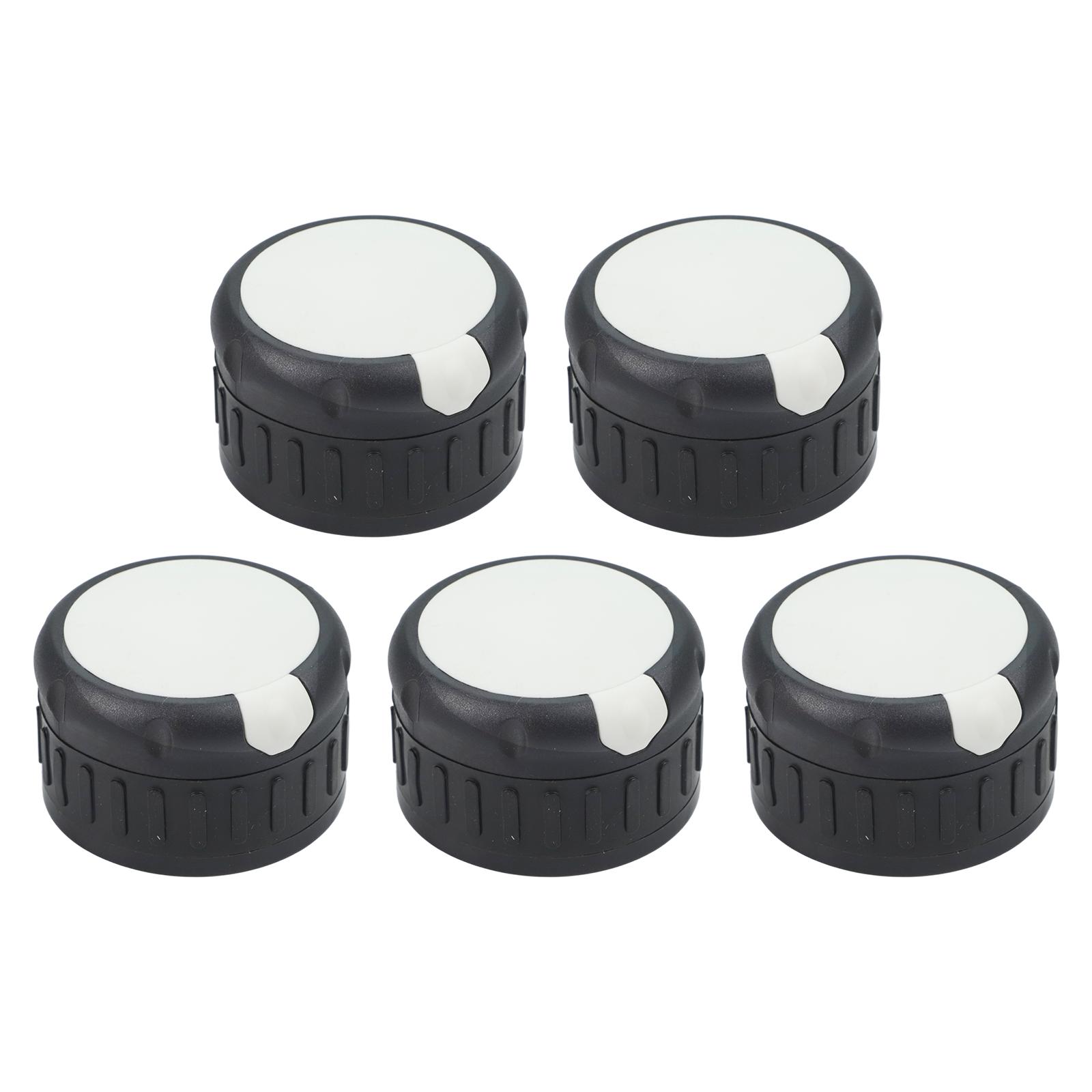 

Set of 5 Kitchen Oven Control Knobs Heat Resistant at Standard Size of 50mm Designed to Fit Various Models Easily
