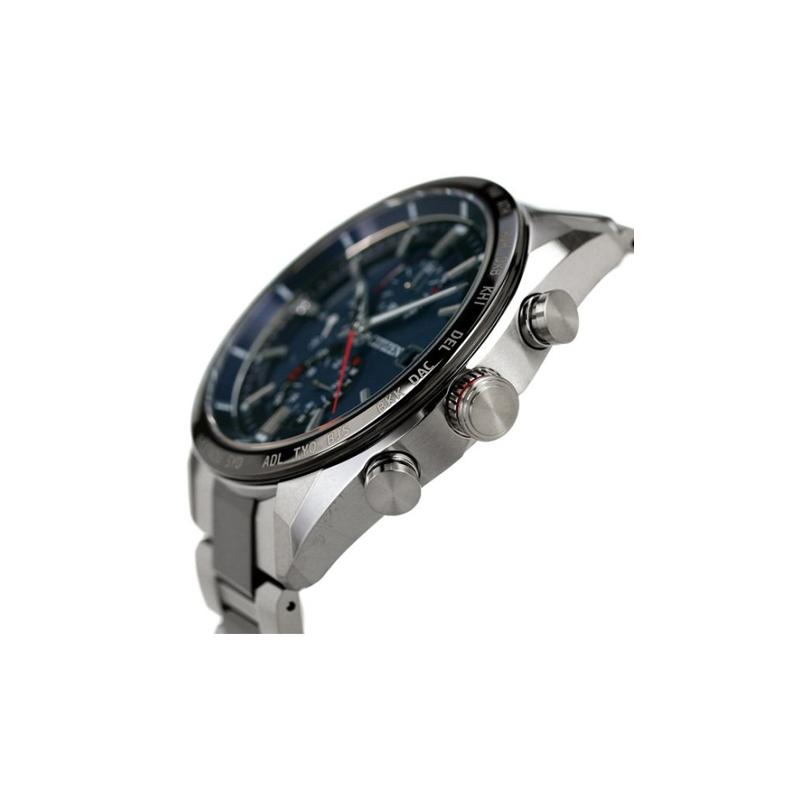CITIZEN Eco-Drive Series Attesa Series Fashion Solar Quartz Titanium Strap Men's Watch Blue Dial AT8186-51L