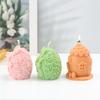 Easter Rabbit Cottage Floral Easter Egg Candle Mold DIY  Egg Shells With Rabbit Cutouts Candles Soap Plaster Home Decor Gift