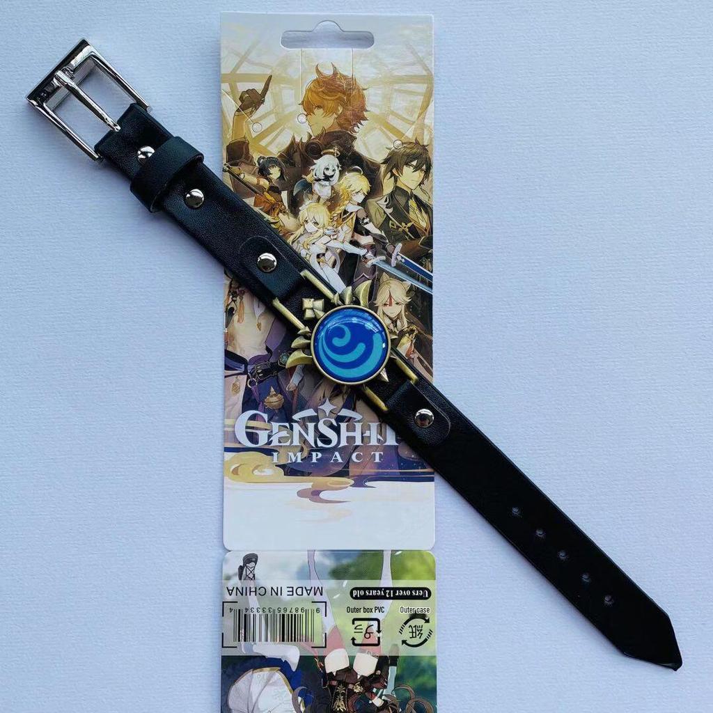 Anime Mix Faux Leather Bracelet: Attack on Titan, Naruto, Jujutsu Kaisen, Demon Slayer, Fairy Tail, Death Note.