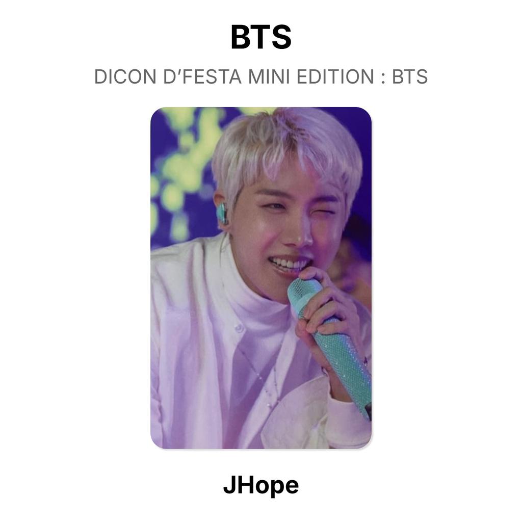 BTS DICON D’FESTA MINI EDITION : BTS Official Photocard