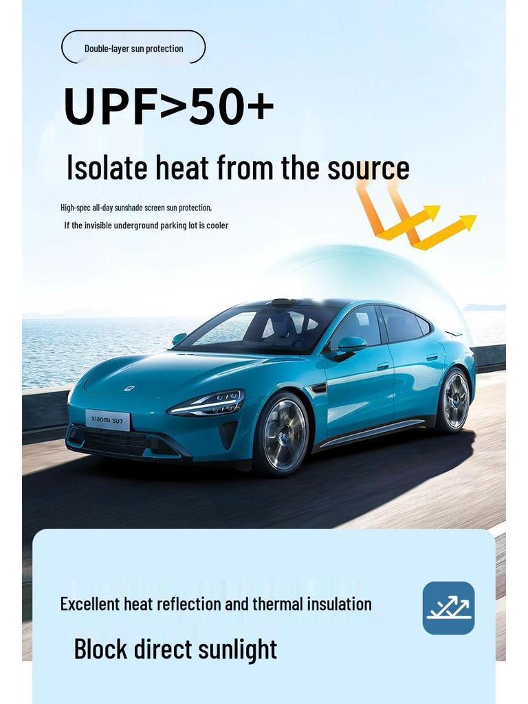 Xiaomi YU7 Electrostatic Sunroof Sunshade Pro - Heat Insulation Panoramic Roof Curtain