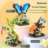 Micro Building Blocks Insect Butterfly Mantis Beetle Unicorn Fairy Model Collection Creative Assembly Toys Student Festival Gift