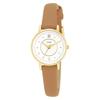J-AXIS Slim Leather Belt Watch CF3A0026 Ladies Pink Lightweight Elegant Casual Simple Design