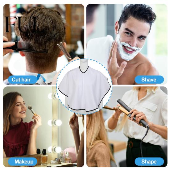 Good Waterproof Effect Hair Dye Shawl Scarf Reusable Convenient Fastener Stylist Apron for Dyeing Fixation Dyed Home Perm Beauty Salon Coloring Bibs