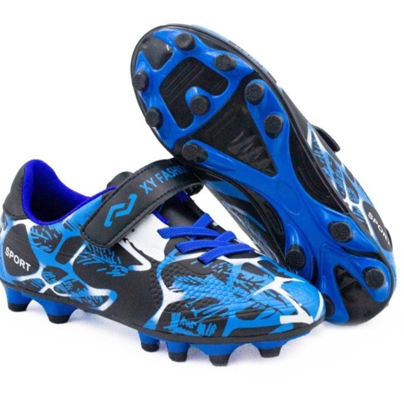 Children Firm Ground Soccer Shoes Turf Football Sneaker Athletic Cleats Soccer Sneakers for Kids Outdoor Indoor Sports Anti-slip