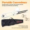pInstruments pBONE PBONE1W Plastic Tenor Trombone In Made of Lightweight and Durable ABS with Antibacterial White Mouthpiece and Carrying Bb,