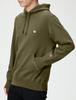 Champion Long Sleeve Fleece Hooded Sweatshirt with Embroidered Army Size S Men's Logo, Green, (C3-W101)