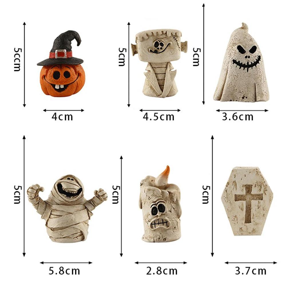 Halloween Ornaments Figurine Props Desktop Centerpiece Ornament Countertop Vivid