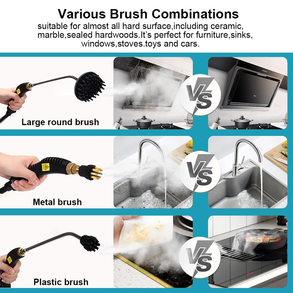Steam Cleaner High Temperature Steam Cleaner 1500W High Pressure Handheld Steam Cleaner for Home Kitchen Bathroom Car Cleaning