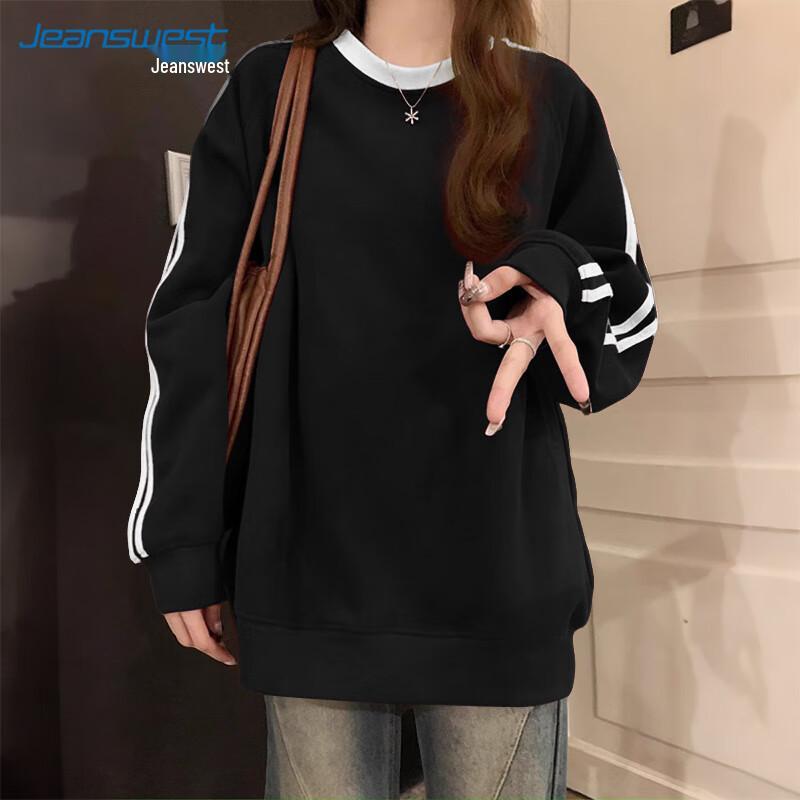 JEANSWEST Women's American Casual Crewneck Sweatshirt