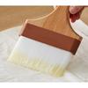 Soro Essentials 4” Flat Pastry Brush with Nylon Bristles, Wooden Handle - Basting Brush for BBQ, Butter, Oil, Marinade Compatible with Grill Tools