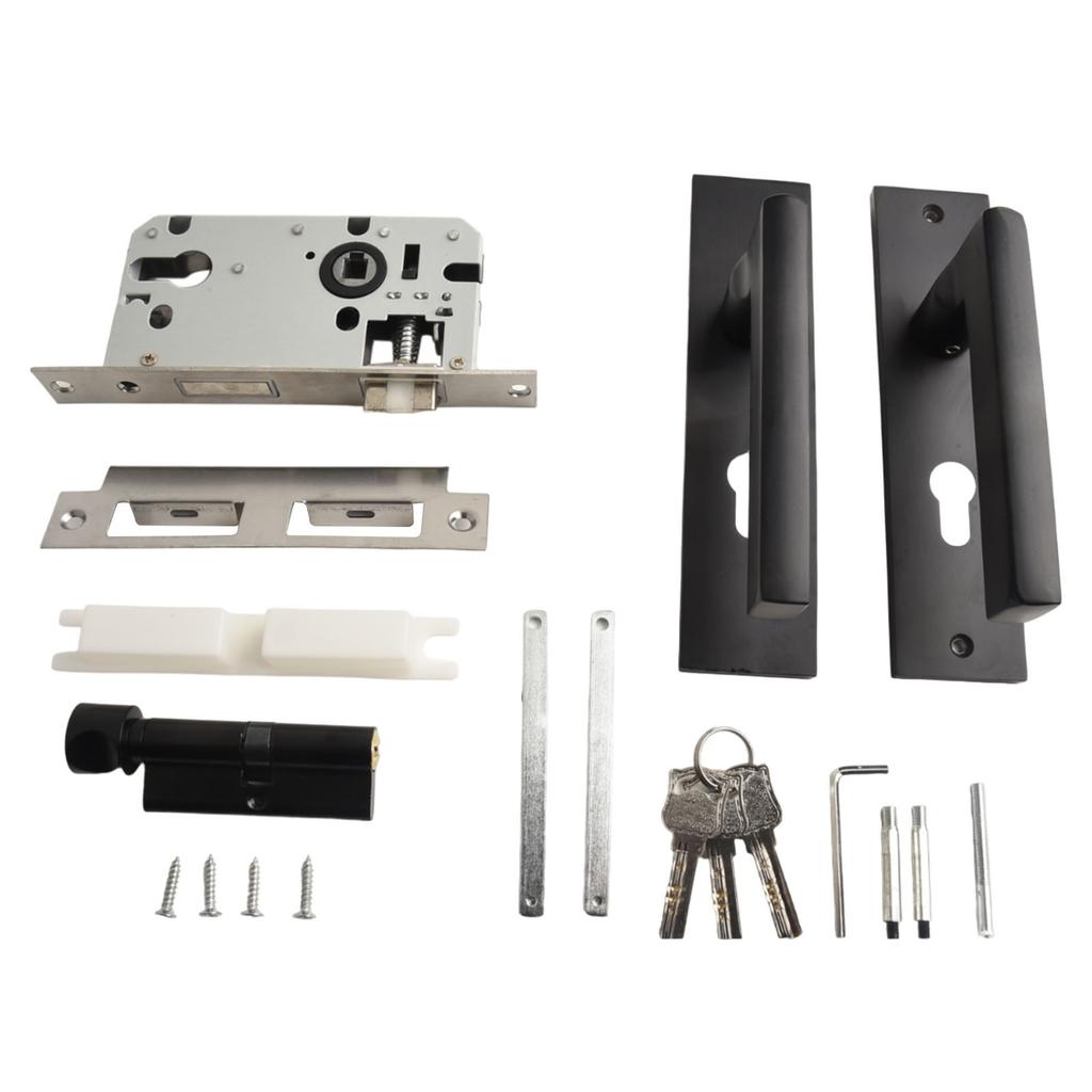 HANDLE Door Handle Heavy Duty Lockable Portable Security Handle Heavy Duty Security Door Iron Sheet Mortise Locks